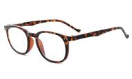 👓 eyekepper retro reading glasses for women and men, tortoise frame, +0.75 strength, stylish eyeglasses logo