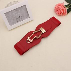 img 2 attached to 👗 Elastic Stretch Buckle Decorative Women's Dress Accessories