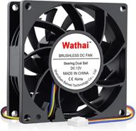 🌀 wathai 80mm x 25mm pwm fan, high speed 5000rpm 12v 4pin fan, dc brushless cooling fan, large airflow fan logo