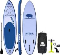 atoll inflatable paddle backpack included logo