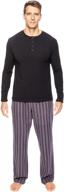 👔 cozy and stylish: windowpane flannel pajamas for men - x-large size logo