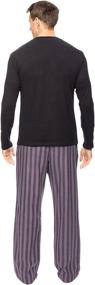 img 1 attached to 👔 Cozy and Stylish: Windowpane Flannel Pajamas for Men - X-Large Size