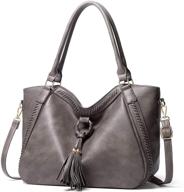 👜 leather handbags with tassel detail - spacious capacity for women, including wallets logo