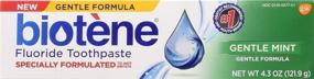 img 2 attached to 🌿 Biotene Gentle Mint Fluoride Toothpaste (4.3 Oz, 2 Pack) - Effective Dental Care Solution