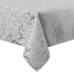 img 4 attached to Lahome Elegant Floral Damask Jacquard Tablecloth