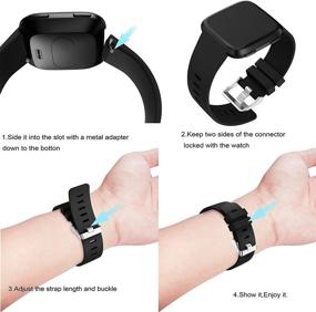 img 1 attached to I-SMILE Силиконовые браслеты - Совместимые с Fitbit Versa 2 / Versa / Lite - Запасные браслеты для фитнес-умного часов Fitbit Versa - 13 цветов - Большие и маленькие размеры.