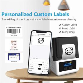 img 2 attached to 🖨️ Portable Rechargeable Bluetooth Wireless Labeling Compatible Printer: Unleash Your Printing On-the-Go!