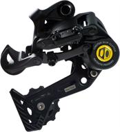 🔧 box components four rear derailleur 8 speed wide cage black: efficient shifting performance in one size logo