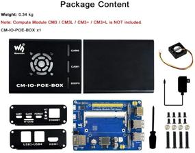 img 3 attached to Waveshare Мини-компьютерные дополнения на основе Raspberry Pi Compute Module CM3 / CM3L / CM3+ / CM3+L, поставляются с расширительной платой PoE.