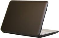 📦 mcover hard shell case for 11.6-inch hp chromebook 11 g4 ee / g5 ee laptops (part no. v2w29ut / v2w30ut / 1fx81ut / 1fx82ut) - black with co-molded rubber edges and 180-degree hinge logo