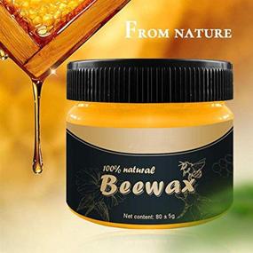 img 2 attached to 🪜 2021 Beeswax Wood Seasoning Polish - Natural Traditional Beewax Cleaner for Furniture, Doors, Tables, Chairs, Cabinets, and Floors to Beautify, Protect, and Condition Wood - 4 Pack