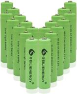 🔋 20 pack of geilienergy rechargeable aa 600mah 1.2v batteries for solar lights, solar lamps, and garden lights logo