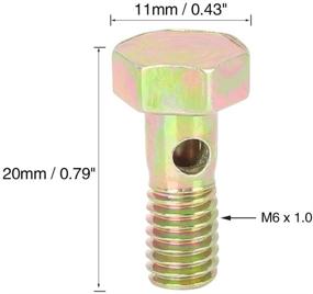 img 3 attached to AUTOHAUX M6X1 0 мм переходные шайбы для фитингов