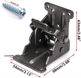 img 1 attached to 🔧 Skelang Foldable Bracket: Secure Support for Table Leg, Bed Leg, Workbench - Pack of 4