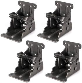 img 4 attached to 🔧 Skelang Foldable Bracket: Secure Support for Table Leg, Bed Leg, Workbench - Pack of 4