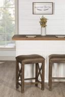 🪑 hillsdale furniture willow bend backless counter height stools, set of 2, antique brown walnut logo