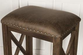 img 1 attached to 🪑 Hillsdale Furniture Willow Bend Backless Counter Height Stools, Set of 2, Antique Brown Walnut