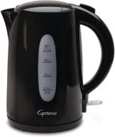 🔥 efficient and stylish: capresso black 1.7 liter electric water kettle for quick boiling логотип