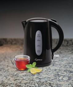 img 1 attached to 🔥 Efficient and Stylish: Capresso Black 1.7 Liter Electric Water Kettle for Quick Boiling