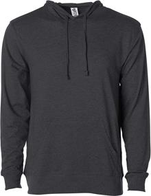 img 4 attached to High-Quality Global Blank Men's Long-Sleeve Hooded T-Shirt Hoodie: Lightweight Sweatshirt for Exceptional Comfort