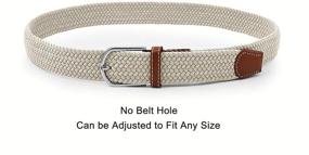 img 2 attached to Stylish and Versatile Unisex Elastic Braided Casual Outdoor Men's Belt