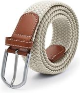 stylish and versatile unisex elastic braided casual outdoor men's belt логотип