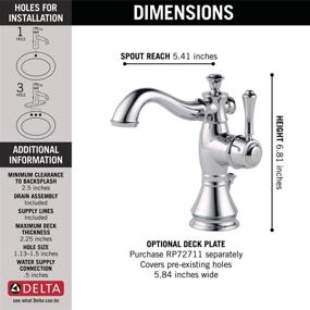 img 1 attached to 🚿 Effortless Elegance: Cassidy Single Handle Bathroom Assembly 597LF MPU