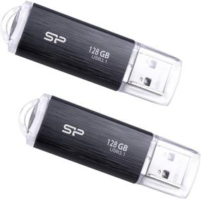 img 4 attached to Silicon Power 2-Pack 128GB USB 3.0/3.1 Gen1 Thumb Drive Blaze B02 - High-Performance USB Flash Drive