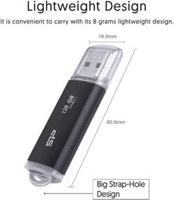 img 1 attached to Silicon Power 2-Pack 128GB USB 3.0/3.1 Gen1 Thumb Drive Blaze B02 - High-Performance USB Flash Drive