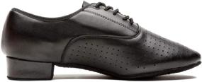 img 3 attached to 👠 Lace Up Ballroom Viennese Shoes - NLeahershoe - Breathable and Optimized for Greater Comfort