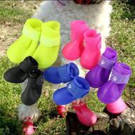 🐾 cdycam puppy dogs candy colors: waterproof anti-slip rain shoes boots paws cover логотип