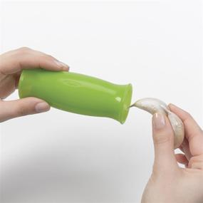 img 3 attached to OXO Good Grips Clear Silicone Garlic Peeler with Stay-Clean Storage Case - 1EA