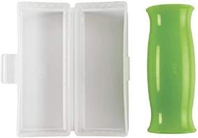 img 4 attached to OXO Good Grips Clear Silicone Garlic Peeler with Stay-Clean Storage Case - 1EA