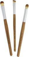 🎋 bamboo naturals makeup brushes: achieve the perfect smokey eye with this complete kit – includes eyeshadow brush, smudge brush, and angled eyeliner brush, all with natural bamboo handles logo