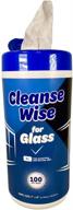 🧼 crystal clear: cleanse wise glass cleaning wipes - 100 ct logo