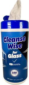 img 4 attached to 🧼 Crystal Clear: Cleanse Wise Glass Cleaning Wipes - 100 ct