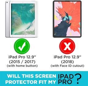 img 3 attached to 📱 Enhanced Tech Armor Ballistic Glass Screen Protector for Apple iPad Pro 12.9-inch (2015 and 2017) [1-pack]
