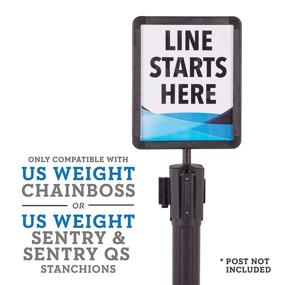img 3 attached to 🚧 US Weight Stanchion: Enhanced Visibility with Plexiglass Stanchions