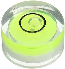 img 1 attached to 🔵 Precision 10 Pack Bubble Spirit Level Degree Mark- 10x6mm Circular Bullseye Level for Tripods, Phonographs, and Turntables
