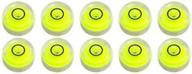 🔵 precision 10 pack bubble spirit level degree mark- 10x6mm circular bullseye level for tripods, phonographs, and turntables logo
