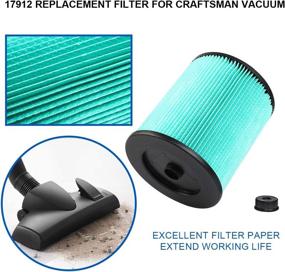 img 1 attached to 🔍 Livtor 17912 Replacement Hepa Filter for Craftsman 9-17912 Wet/Dry Vacuum - Best Quality Hepa Filter Replacement for Reliable Cleaning