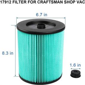 img 3 attached to 🔍 Livtor 17912 Replacement Hepa Filter for Craftsman 9-17912 Wet/Dry Vacuum - Best Quality Hepa Filter Replacement for Reliable Cleaning