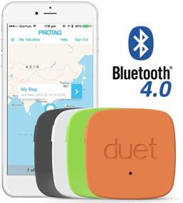img 3 attached to Усовершенствованная связь с PROTAG Duet Bluetooth Tracker - притягательная (красивая) черная/белая/зеленая/красная розничная упаковка.