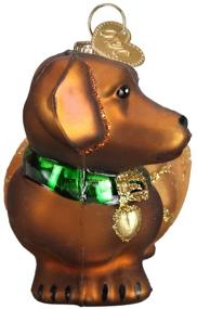 img 1 attached to 🌲 Old World Christmas Collection Glass Blown Ornaments: Adorable Wiener Dog Decor for Your Christmas Tree!