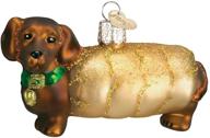 🌲 old world christmas collection glass blown ornaments: adorable wiener dog decor for your christmas tree! логотип