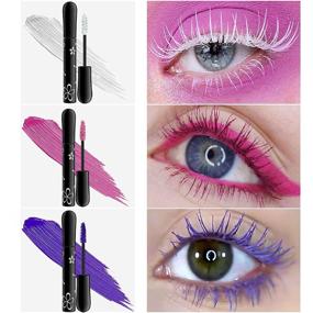 img 1 attached to 💫 Ownest 6 Colors Mascara Set: Waterproof and Long Lasting Rainbow Color Fiber Mascara for Charming Lashes