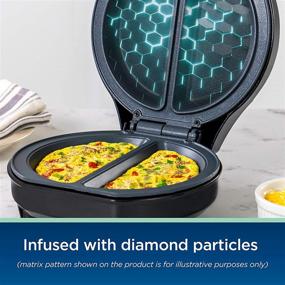 img 2 attached to 🍳 Oster CKSTOML2S-DM DiamondForce Electric Omelet Maker: Compact and Stylish in Black (Product Review)