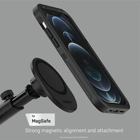 img 2 attached to 🚗 Enhance Your Driving Experience with OtterBox Performance Car Dash & Windshield Mount for MagSafe - Sleek Black Design