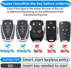 img 3 attached to 🔑 Sindeda Key Fob Cover with Keychain: Full Protection Key Shell Case for Chevrolet 2017-2019 Chevy Malibu Camaro Cruze Traverse Sonic Volt Bolt Equinox-Red