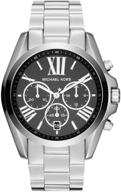 michael kors bradshaw chronograph bracelet logo